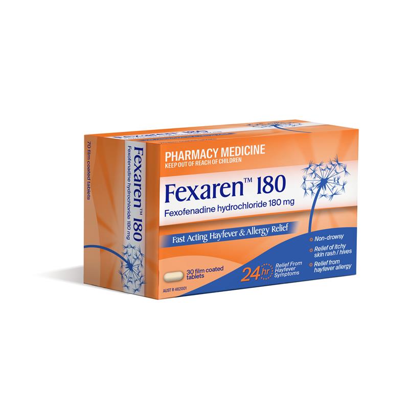Fexaren 180mg 70 Tablets