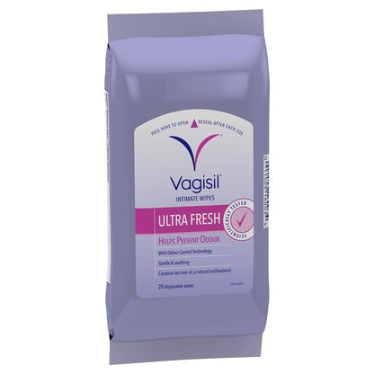 Vagisil Ultra Fresh Intimate Wipes 20 Pack