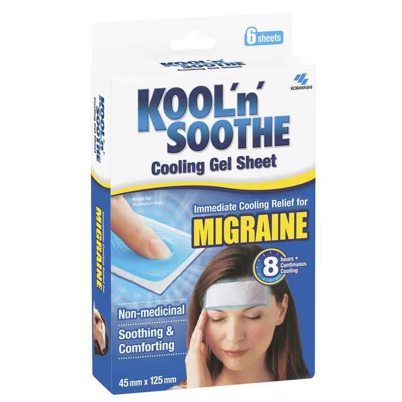 Kool n Soothe Migraine Relief - 6 sheets