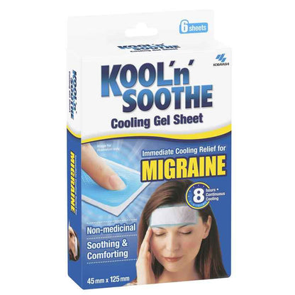 Kool n Soothe Migraine Relief - 6 sheets