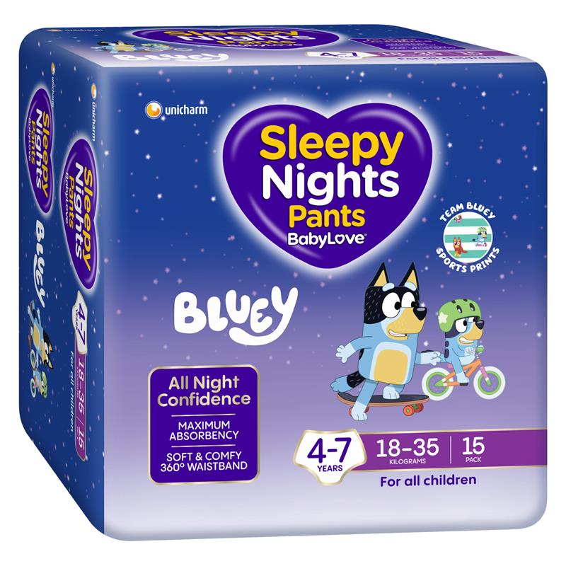 BabyLove SleepyNights Pants 4-7 years (18-35kg) 15 Pack
