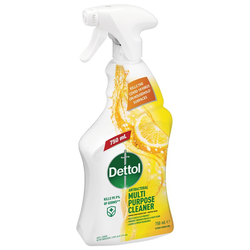 Dettol Multipurpose Cleaner Citrus Lemon Lime Trigger 750ml