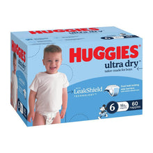 Huggies Ultra Dry Nappies Boys Size 6 (16kg+) 60 Pack
