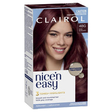 Clairol Nice N Easy 4BG Burgundy Permanent Hair Colour