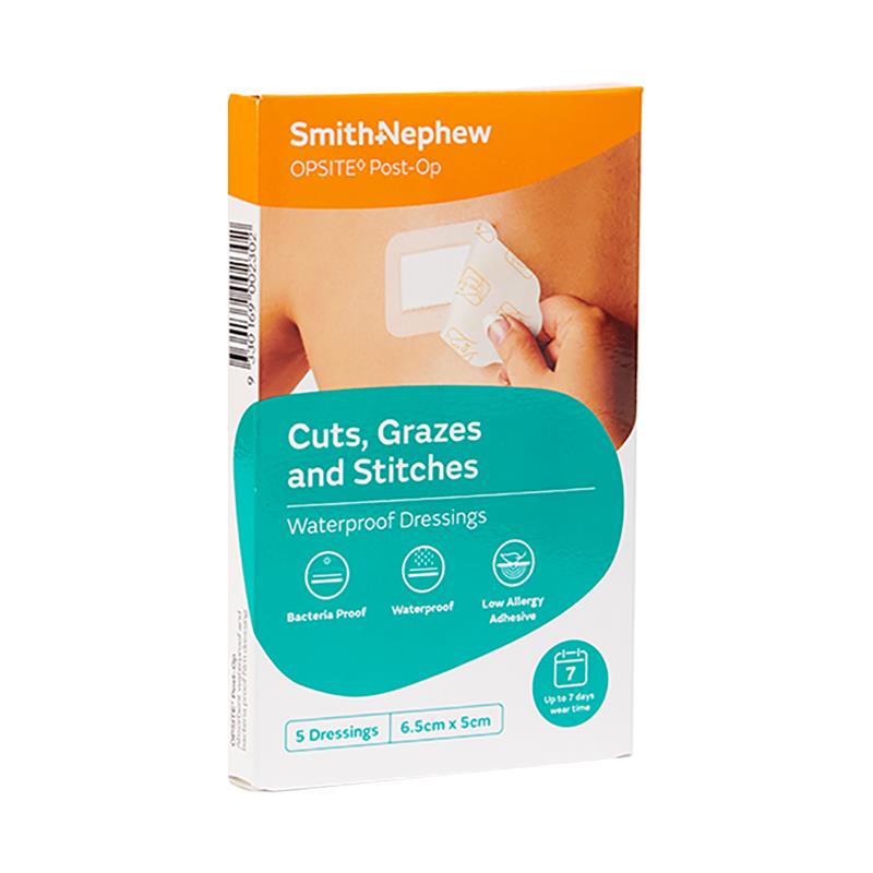 Opsite Post-Op 6.5cm x 5cm 5 Pack