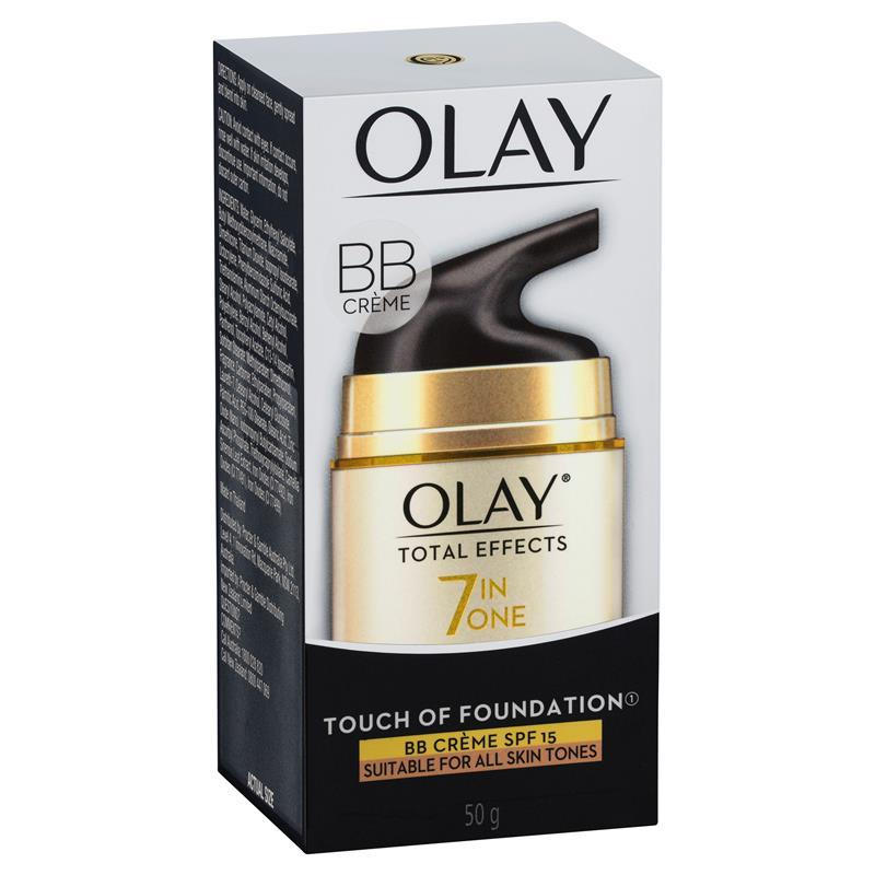 Olay Total Effects 7 in One Touch of Foundation Face Cream BB Crème SPF 15 50g - GimmeNow