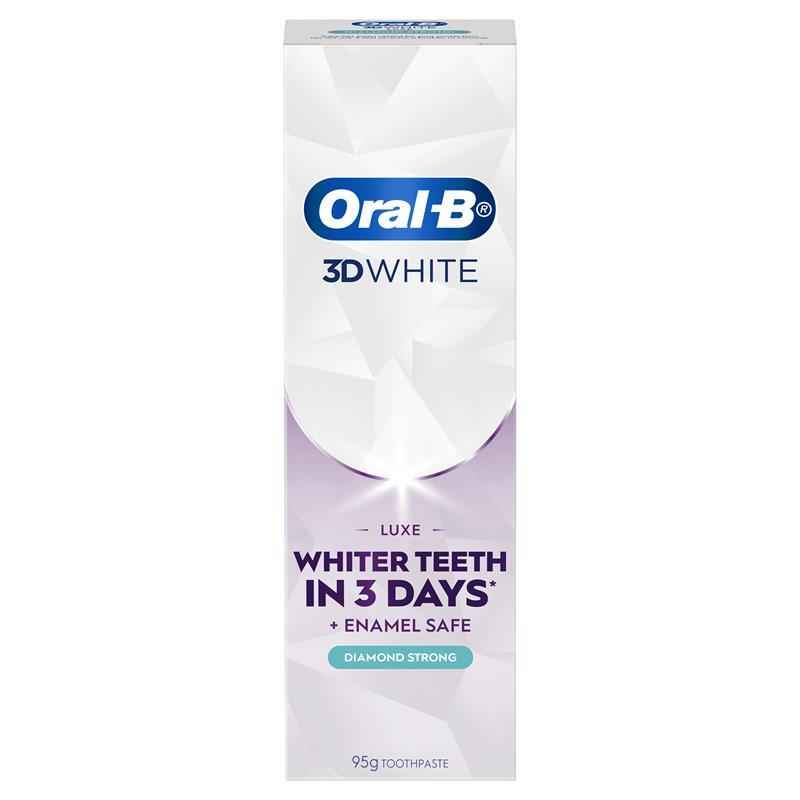 Oral B Teeth Whitening Toothpaste 3D White Luxe Diamond Strong 95g