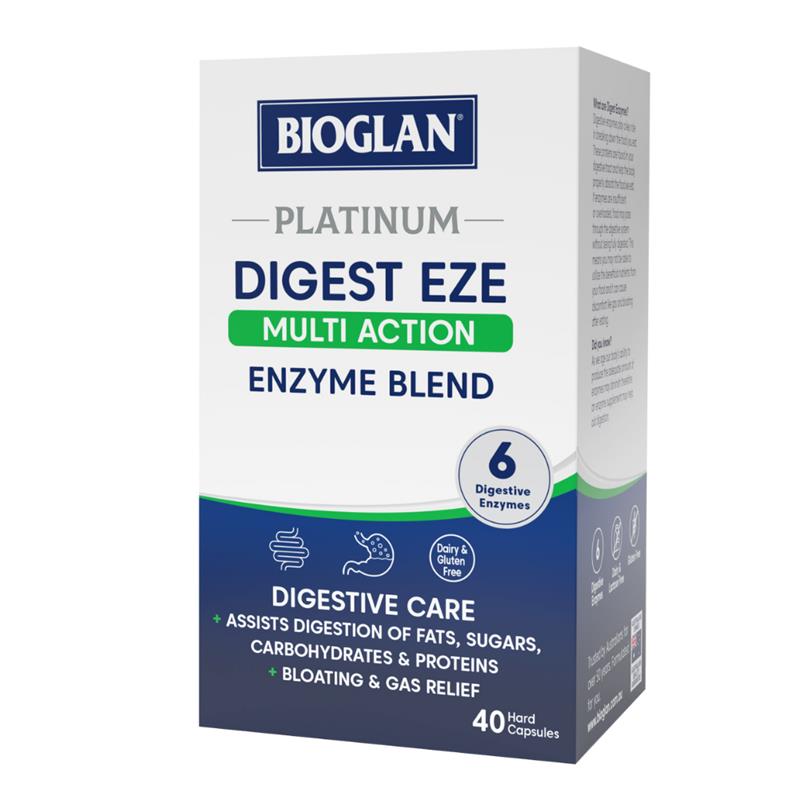 Bioglan Platinum Digest Eze Multi Action 40 Capsules
