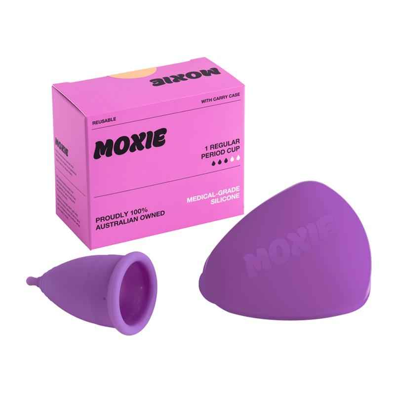 Moxie Menstrual Cup with Purse-worthy Pod Regular