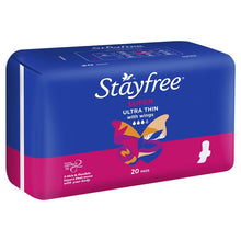 Stayfree Ultra Thin Super Sanitary Pads With Wings 20 Pack