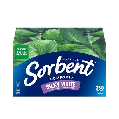 Sorbent Facial Tissues Soft White 250 Pack - GimmeNow