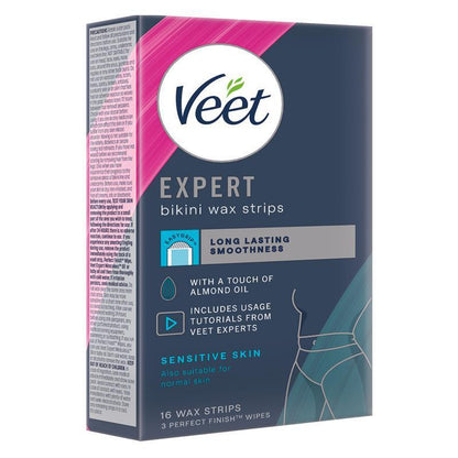 Veet Expert Cold Wax Strips Bikini 16 Pack
