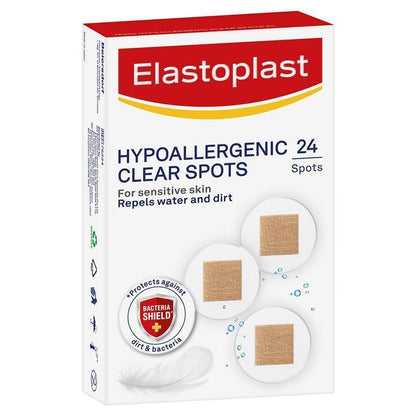 Elastoplast 76334 Sensitive Transparent Hypoallergenic Spot 24 Strips - GimmeNow