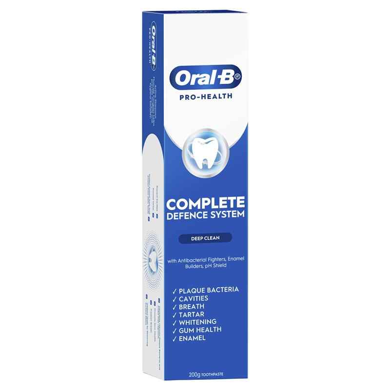 Oral B Toothpaste Pro Health Complete Defence System Deep Clean 2 x 200g  Value Pack