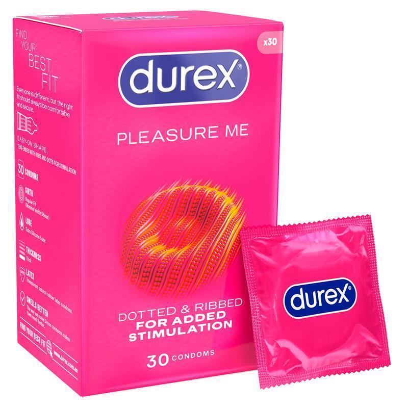Durex Pleasure Me Condoms 30 Pack