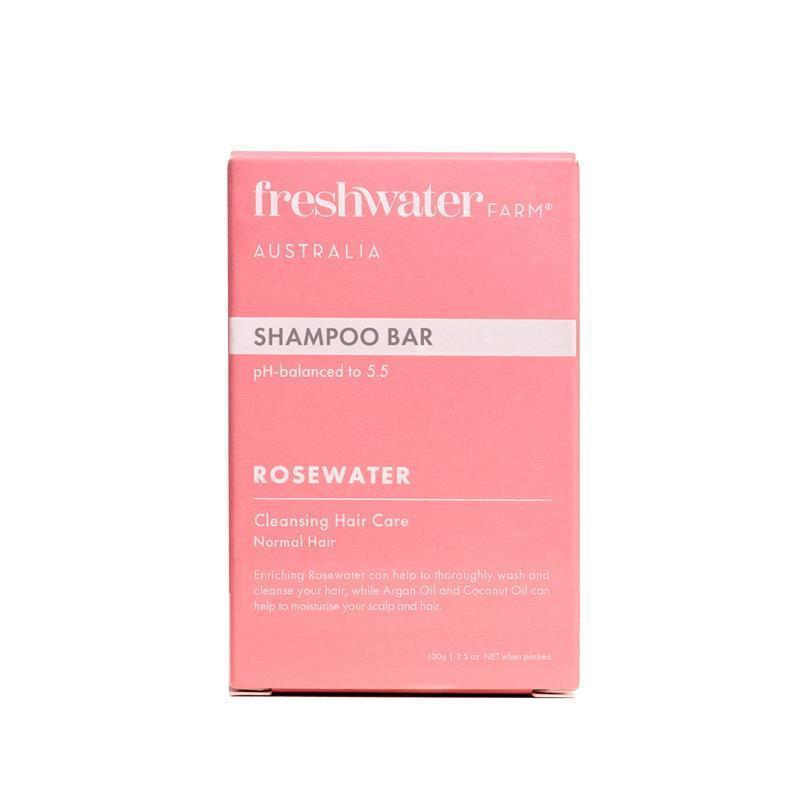 Freshwater Farm Australia Rosewater Cleansing Shampoo Bar 100g