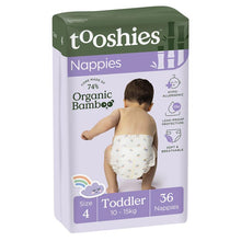 Tooshies Eco Nappies with Organic Bamboo Size 4 Toddler 10-15kg, 36 pack