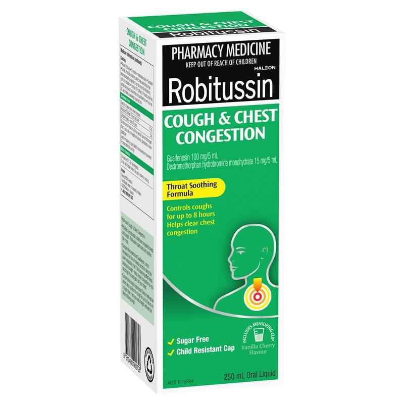 Robitussin Cough & Chest Congestion 250ml Exclusive Size
