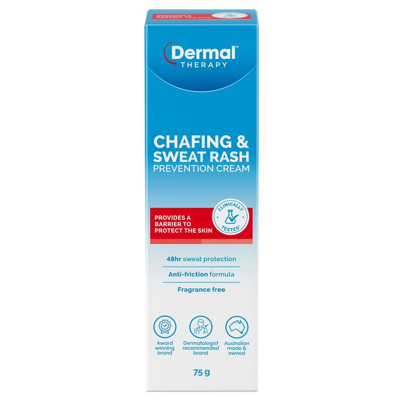 Dermal Therapy Chafing & Sweat Rash Cream 75g