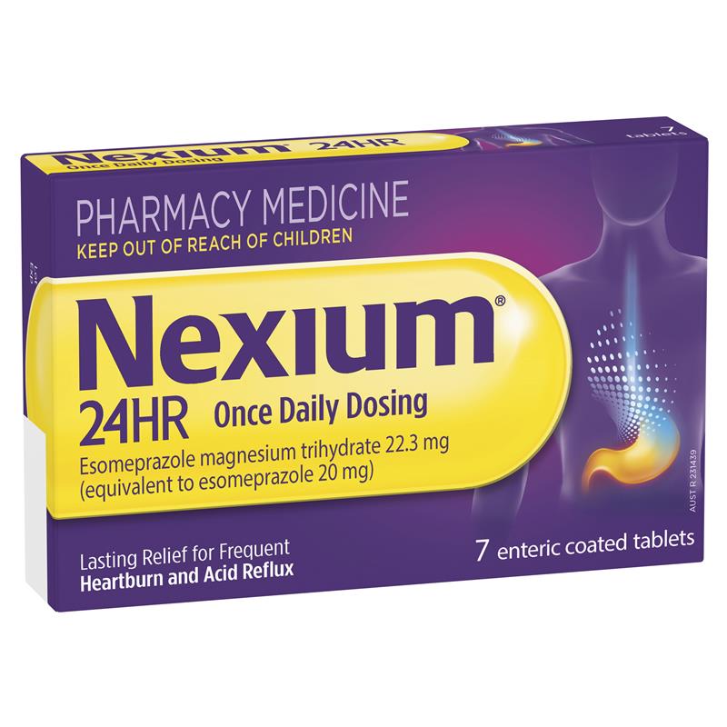 Nexium 24hr Heartburn & Acid Reflux Relief 20mg 7 Tablets