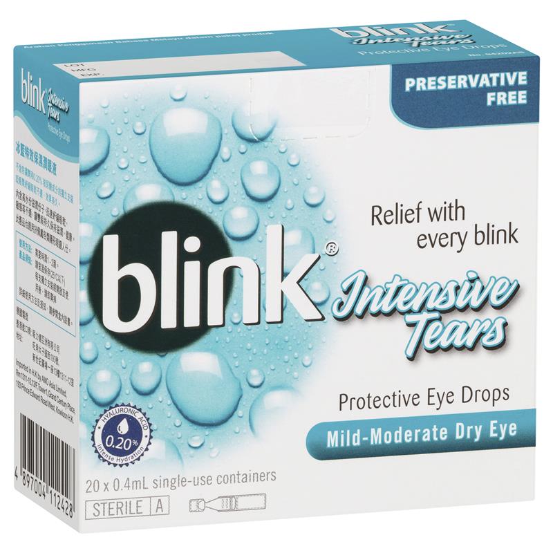Blink Intensive Tears 0.4 x 20 Vials - GimmeNow