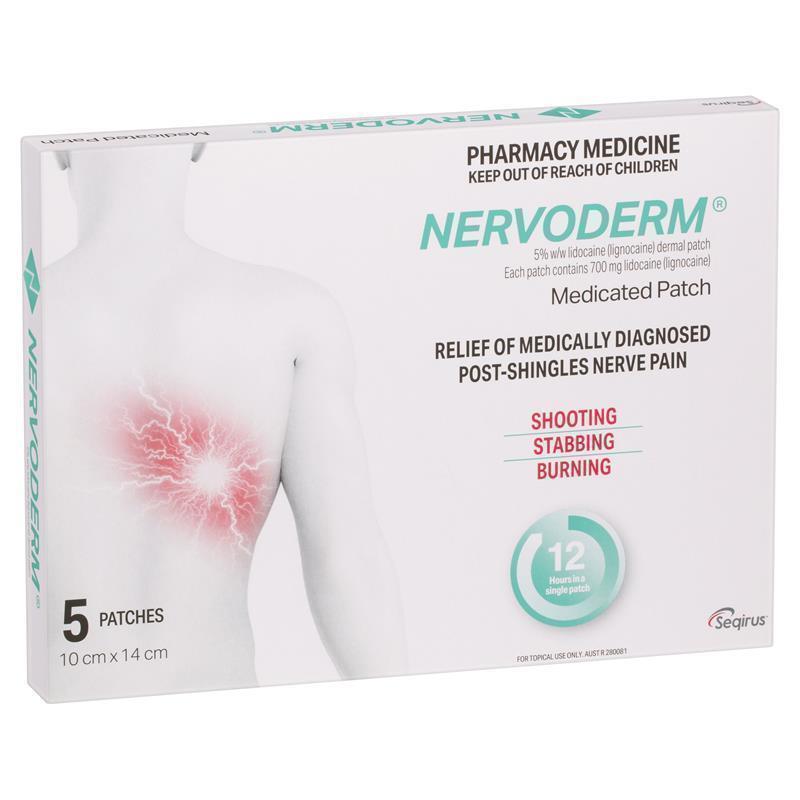 Nervoderm Lignocaine 5 Dermal Patch