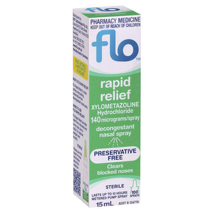 FLO Rapid Relief Nasal Decongestant 15mL