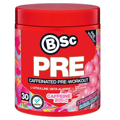 BSc PRE Caffeinated Pre-Workout Strawberry Bubblegum 300g