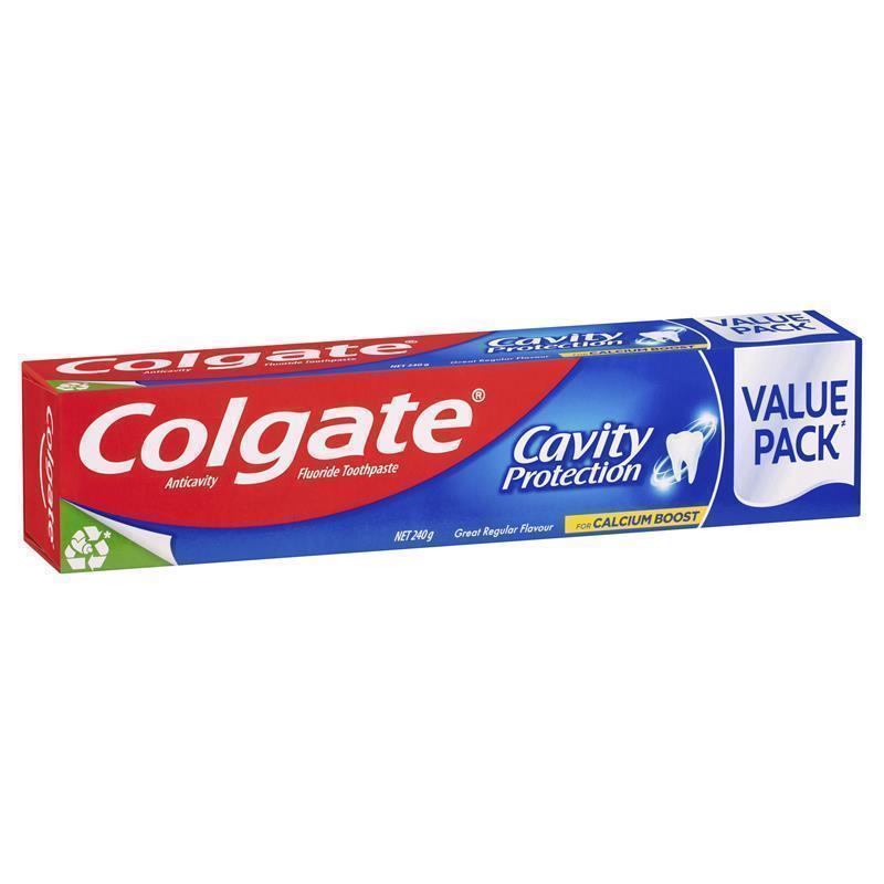 Colgate Toothpaste Cavity Protection Great Regular Value Pack 240g