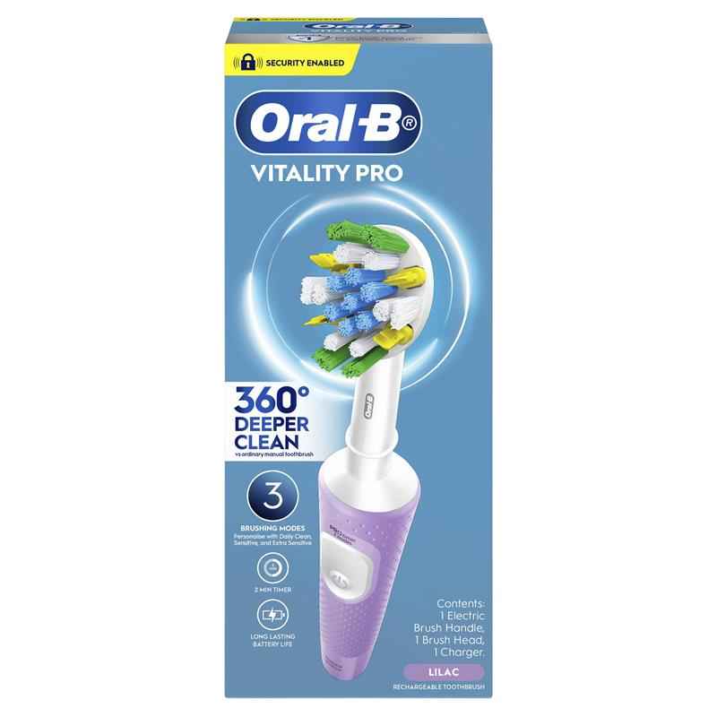 Oral B Power Toothbrush Vitality Pro Deeper Clean Lilac