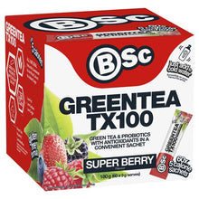 BSc Green Tea TX100 Super Berry 60 x 3g Serve NEW