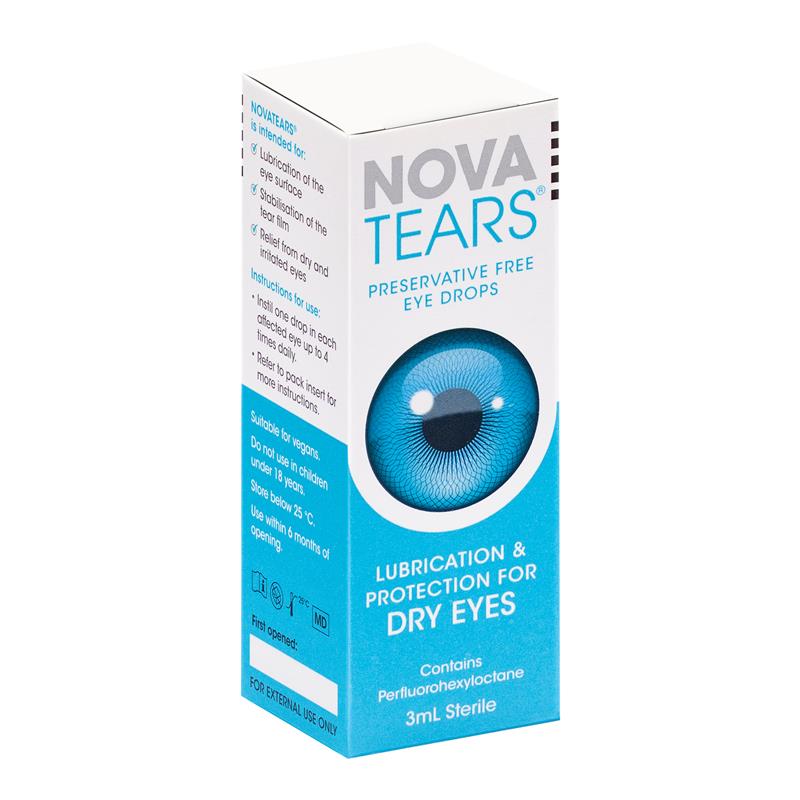 NovaTears Preservative Free Lubricating Eye Drops 3ml - GimmeNow
