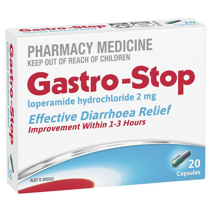GastroStop Loperamide 20 Capsules