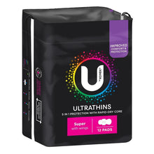 U By Kotex Ultrathins Pads Wing Super 12 Pack - GimmeNow