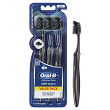 Oral B Toothbrush Cross Action All In One Charcoal 3 Pack