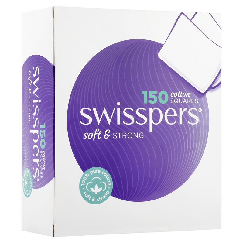 Swisspers Cotton Square Pads 150 - GimmeNow