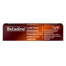 Betadine Cold Sore Ointment Cream 7.5g