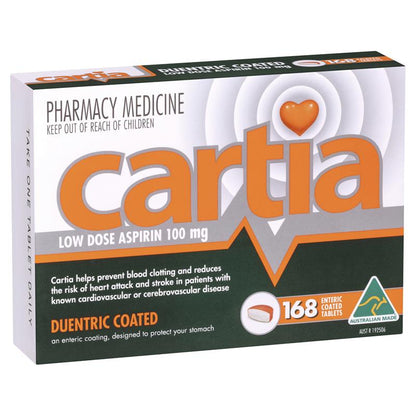 Cartia 100mg Tablets 168