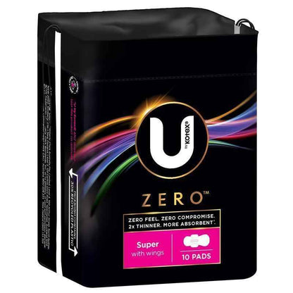 U by Kotex Zero Super Wing 10 Pack