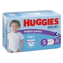 Huggies Ultra Dry Nappy Pants Size 5 12-17kg Boy 26 Pack