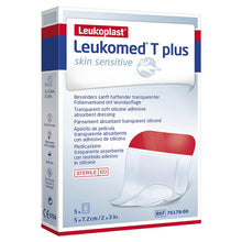 Leukomed T Plus Skin Sensitive Transparent 5cm x 7.2cm 5 Pack
