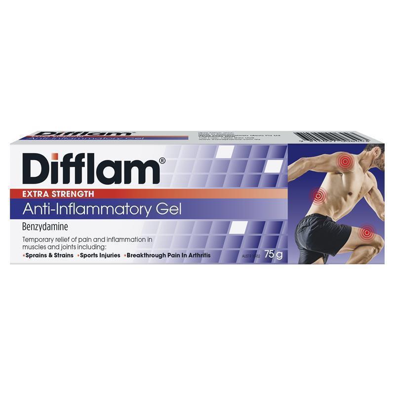 Difflam Anti Inflammatory Extra Strength Gel 5% 75g