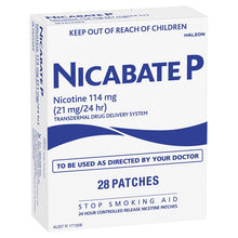 Nicabate P Patch Quit Smoking 21mg 28 Patches