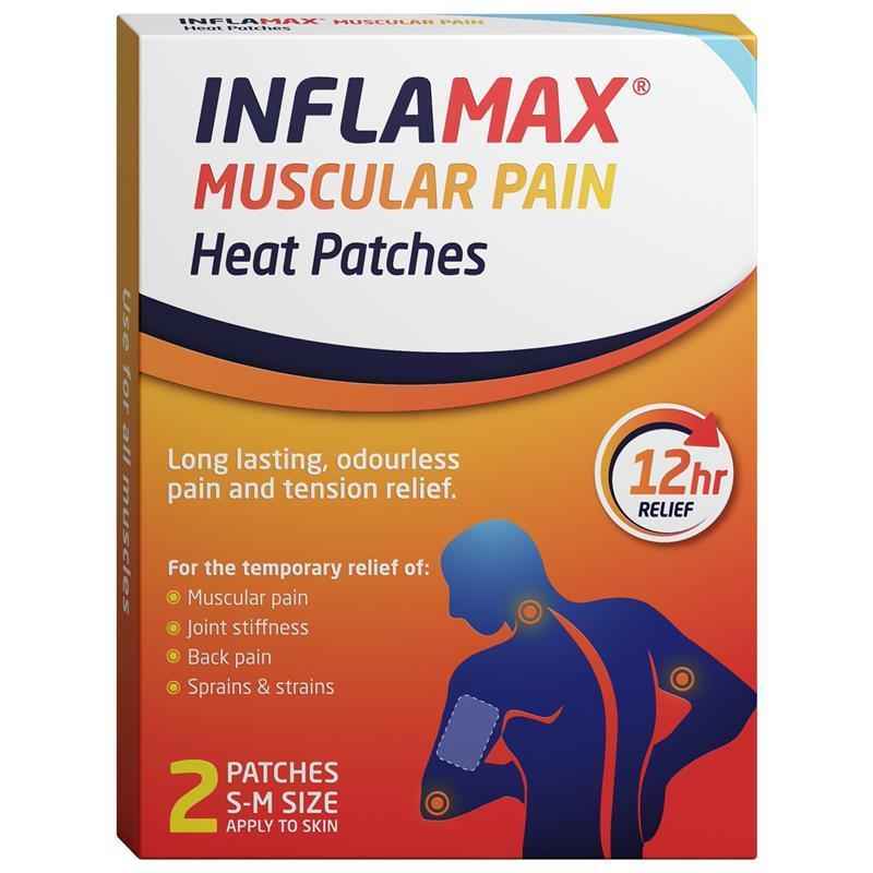 Inflamax Muscular Pain Heat Patches Reg 2 Patches