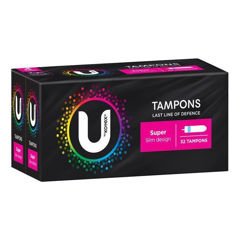 U by Kotex Slim Tampons Super 32 Pack - GimmeNow