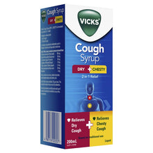 Vicks Cough Syrup Dry + Chesty 200ml - GimmeNow