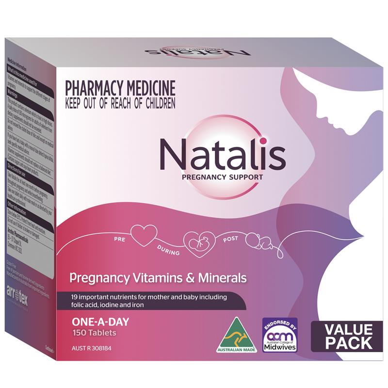 Natalis Pregnancy Support 150 Tablets Exclusive Size