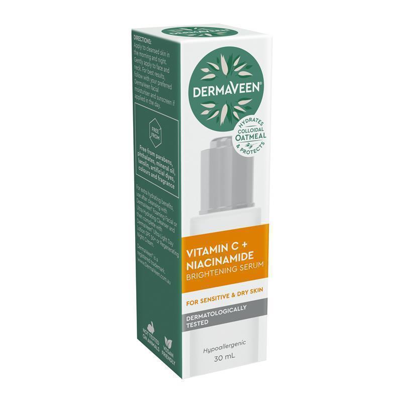 DermaVeen Face Vitamin C + Niacinamide Brightening Serum 30ml