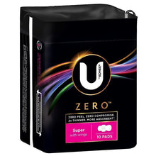 U by Kotex Zero Pads Super 10 Pack