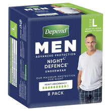 Depend Underwear Realfit Night Defence Male Large 8 Pack - GimmeNow